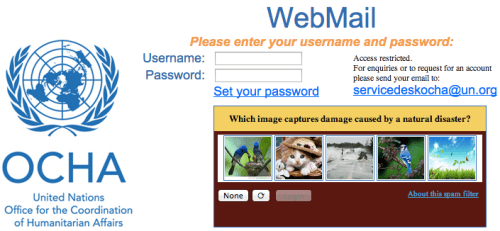 OCHA reCAPTCHA