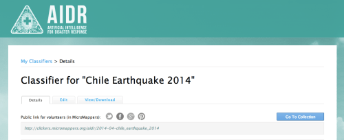 AIDR Classifier Link