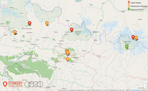 MM Nepal Earthquake TweetMap